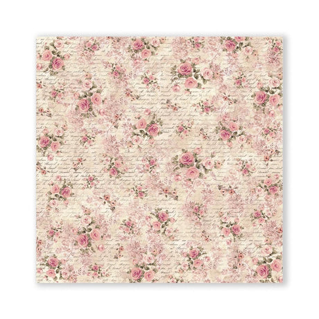 Scrapbook - Block "Shabby Rose" - Double Face - 10 Seiten - 20,3 x 20,3 (8x8 inch) - PerlineBeads SA