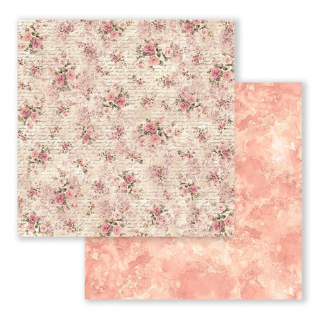 Scrapbook - Block "Shabby Rose" - Double Face - 10 Seiten - 20,3 x 20,3 (8x8 inch) - PerlineBeads SA