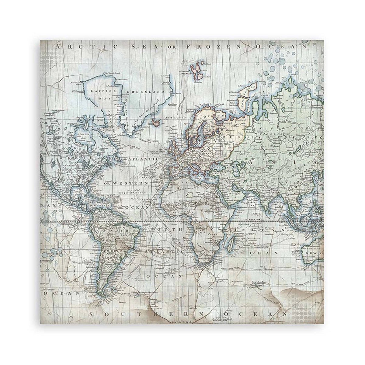 Scrapbook - Block "Silent Sea" Backgrounds - Double Face - 10 Seiten - 20,3 x 20,3 (8x8 inch) - PerlineBeads SA