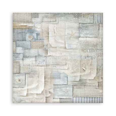 Scrapbook - Block "Silent Sea" Backgrounds - Double Face - 10 Seiten - 20,3 x 20,3 (8x8 inch) - PerlineBeads SA
