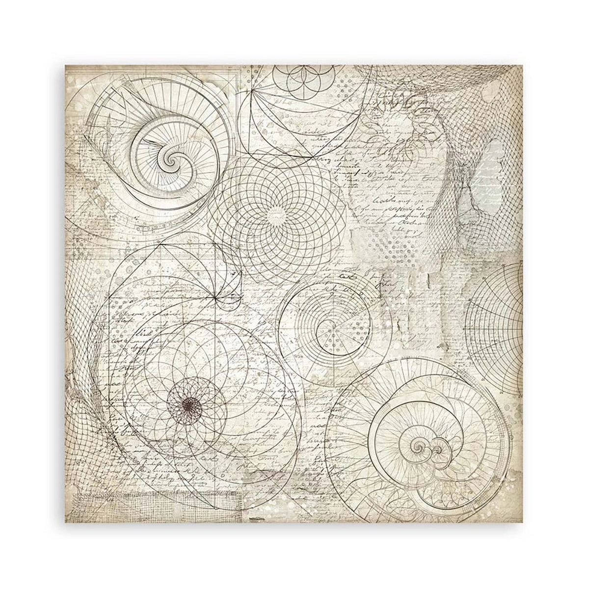 Scrapbook - Block "Silent Sea" Backgrounds - Double Face - 10 Seiten - 20,3 x 20,3 (8x8 inch) - PerlineBeads SA