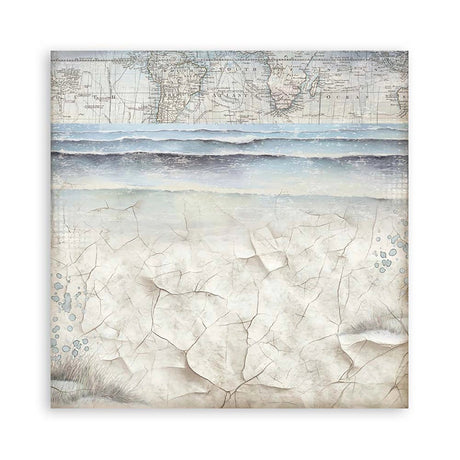 Scrapbook - Block "Silent Sea" Backgrounds - Double Face - 10 Seiten - 20,3 x 20,3 (8x8 inch) - PerlineBeads SA