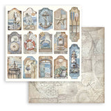 Scrapbook - Block "Silent Sea" - Double Face - 10 Seiten - 20,3 x 20,3 (8x8 inches) - PerlineBeads SA