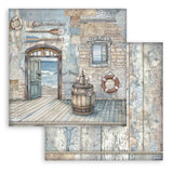 Scrapbook - Block "Silent Sea" - Double Face - 10 Seiten - 20,3 x 20,3 (8x8 inches) - PerlineBeads SA