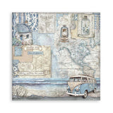 Scrapbook - Block "Silent Sea" - Double Face - 10 Seiten - 20,3 x 20,3 (8x8 inches) - PerlineBeads SA