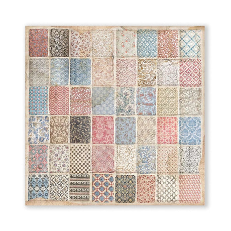 Scrapbook-Block "Vintage Library" Backgrounds - Double Face - 10 Seiten - 30,5 x 30,5 (12x12 inch) - perlinebeads.ch