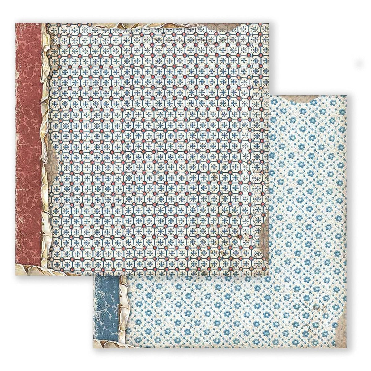 Scrapbook-Block "Vintage Library" Backgrounds - Double Face - 10 Seiten - 30,5 x 30,5 (12x12 inch) - perlinebeads.ch