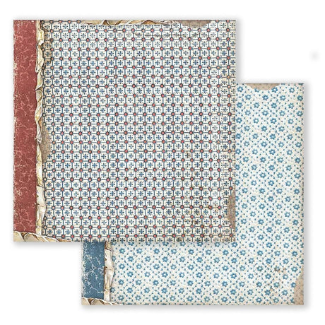 Scrapbook-Block "Vintage Library" Backgrounds - Double Face - 10 Seiten - 30,5 x 30,5 (12x12 inch) - perlinebeads.ch