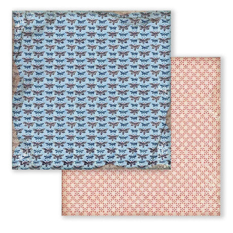 Scrapbook-Block "Vintage Library" Backgrounds - Double Face - 10 Seiten - 30,5 x 30,5 (12x12 inch) - perlinebeads.ch
