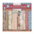 Scrapbook-Block "Vintage Library" Backgrounds - Double Face - 10 Seiten - 30,5 x 30,5 (12x12 inch) - perlinebeads.ch