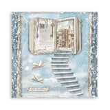 Scrapbook - Block "Vintage Library" - Double Face - 10 Seiten - 20,3 x 20,3 (8x8 inch) - PerlineBeads SA