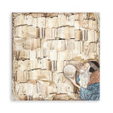Scrapbook - Block "Vintage Library" - Double Face - 10 Seiten - 20,3 x 20,3 (8x8 inch) - PerlineBeads SA