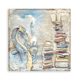 Scrapbook - Block "Vintage Library" - Double Face - 10 Seiten - 20,3 x 20,3 (8x8 inch) - PerlineBeads SA