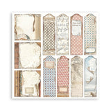 Scrapbook - Block "Vintage Library" - Double Face - 10 Seiten - 30,5 x 30,5 cm (12 x 12 inch) - PerlineBeads SA