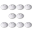 Silikon-Perle Rondelle • Weiss, 12x6-7mm - PerlineBeads SA