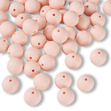 Silikon-Perle Rund • Misty Rose, 15mm - PerlineBeads SA