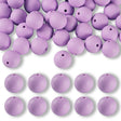 Silikon-Perle Rund • Plum, 15mm - PerlineBeads SA