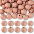 Silikon-Perle Rund • Rosy Brown, 15mm - PerlineBeads SA