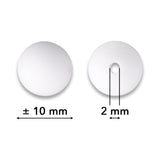 Silikon-Perle Rund • Weiss, 10mm - PerlineBeads SA