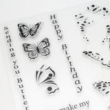 Silikon - Stempel "Butterfly Wishes" - PerlineBeads SA