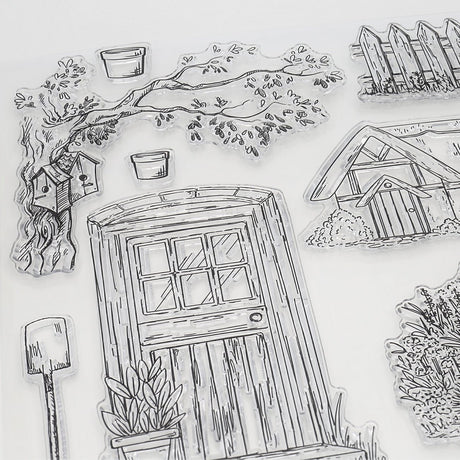 Silikon - Stempel "Gartenidylle" - PerlineBeads SA
