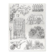 Silikon - Stempel "Gartenidylle" - PerlineBeads SA