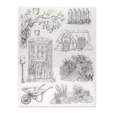 Silikon - Stempel "Gartenidylle" - PerlineBeads SA