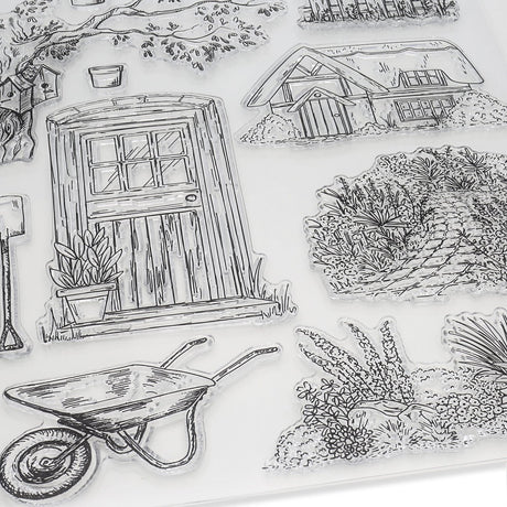 Silikon - Stempel "Gartenidylle" - PerlineBeads SA