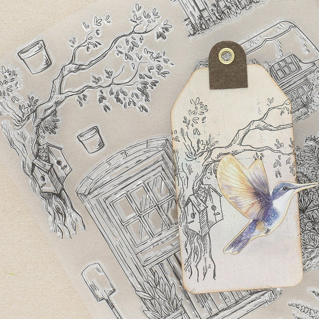 Silikon - Stempel "Gartenidylle" - PerlineBeads SA