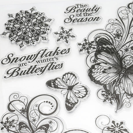 Silikon - Stempel "Schmetterlinge" - PerlineBeads SA