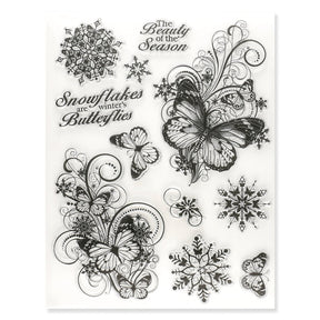 Silikon - Stempel "Schmetterlinge" - PerlineBeads SA