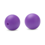 Silikonperlen rund, Dunkelorchidee, 8–10 mm - PerlineBeads SA