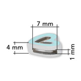 Slider «Heart» Hellblau – Herziger Hingucker - PerlineBeads SA