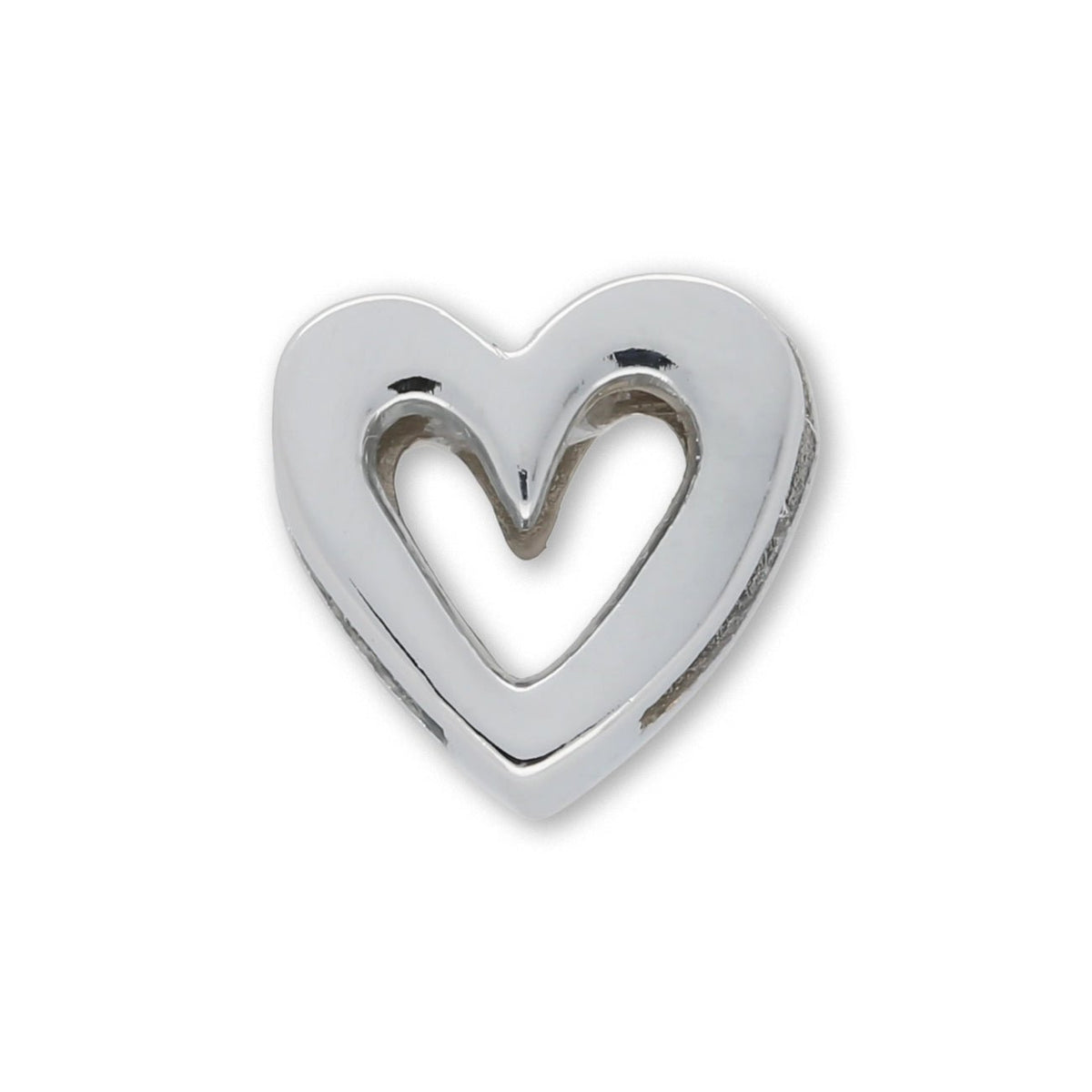 Slider «Heart» Hellblau – Herziger Hingucker - PerlineBeads SA