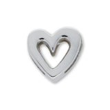 Slider «Heart» Hellblau – Herziger Hingucker - PerlineBeads SA