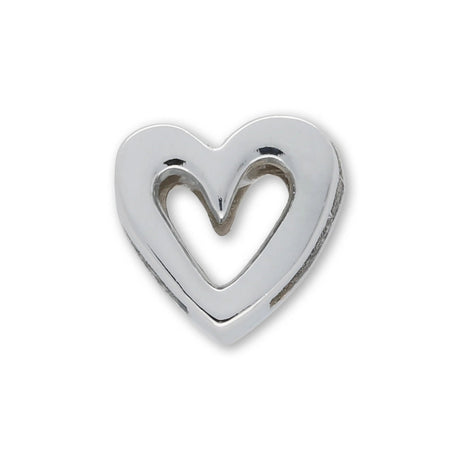 Slider «Heart» Hellblau – Herziger Hingucker - PerlineBeads SA