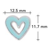 Slider «Heart» Hellblau – Herziger Hingucker - PerlineBeads SA