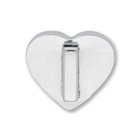 Slider «Heart» Silver mit Strass – Funkelnde Liebe - PerlineBeads SA