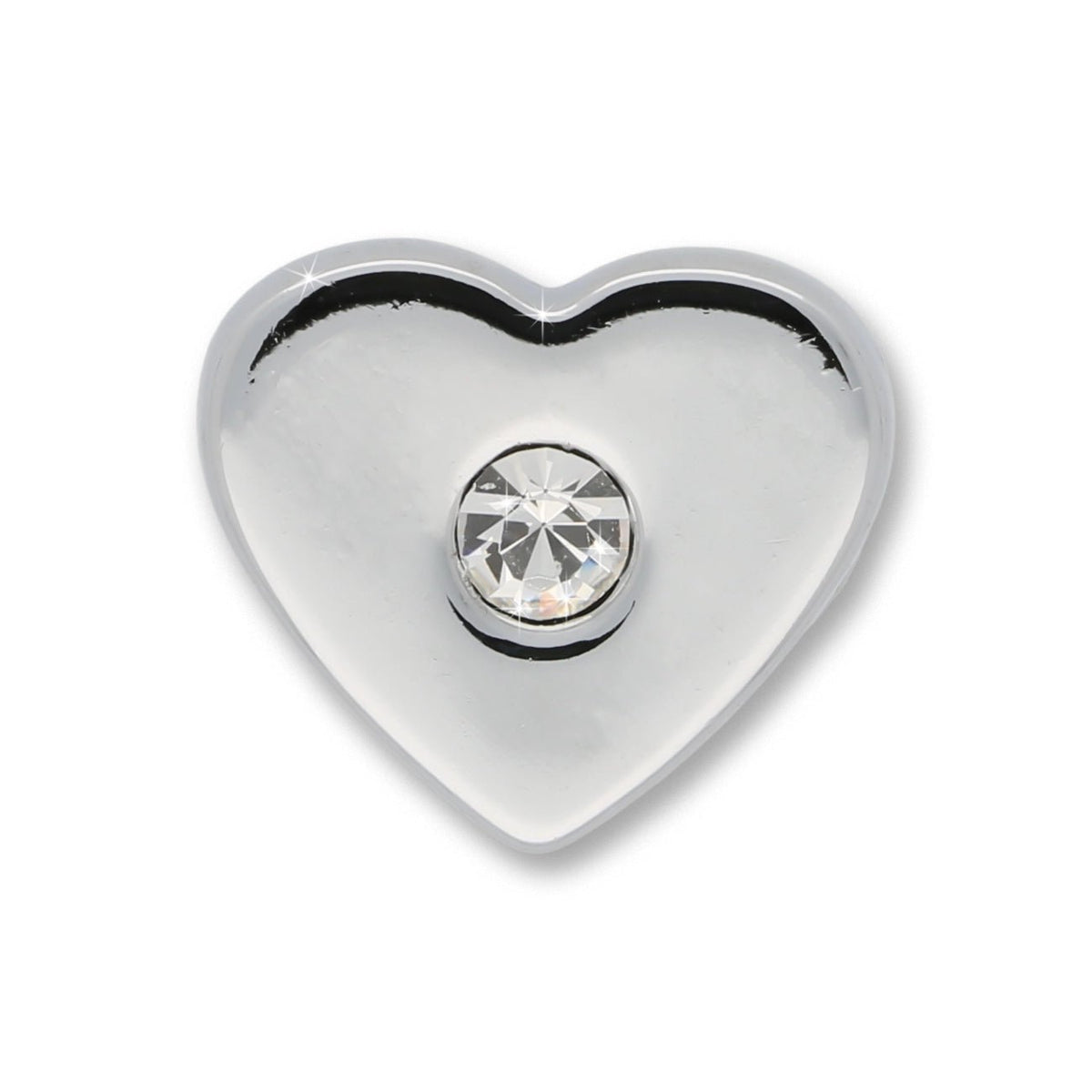 Slider «Heart» Silver mit Strass – Funkelnde Liebe - PerlineBeads SA