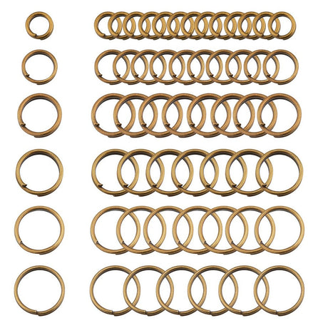 Spaltringe - Assortiert in Box – Bronze Antik - PerlineBeads SA