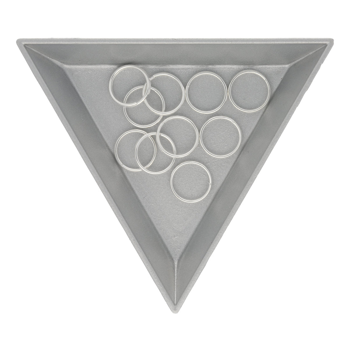 Spaltringe Edelstahl 10 mm - Farbe Silber - PerlineBeads SA