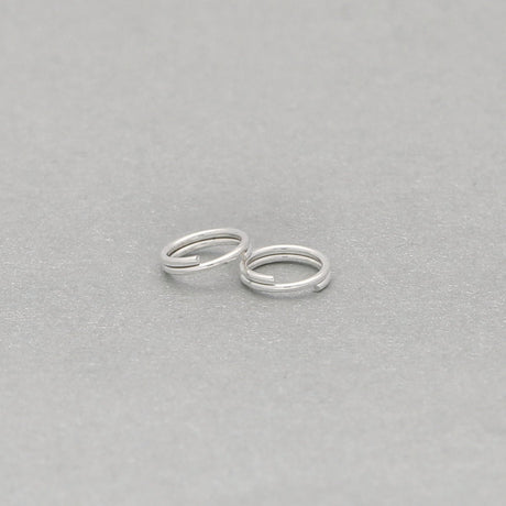 Spaltringe Edelstahl 5 mm - Farbe Silber - PerlineBeads SA