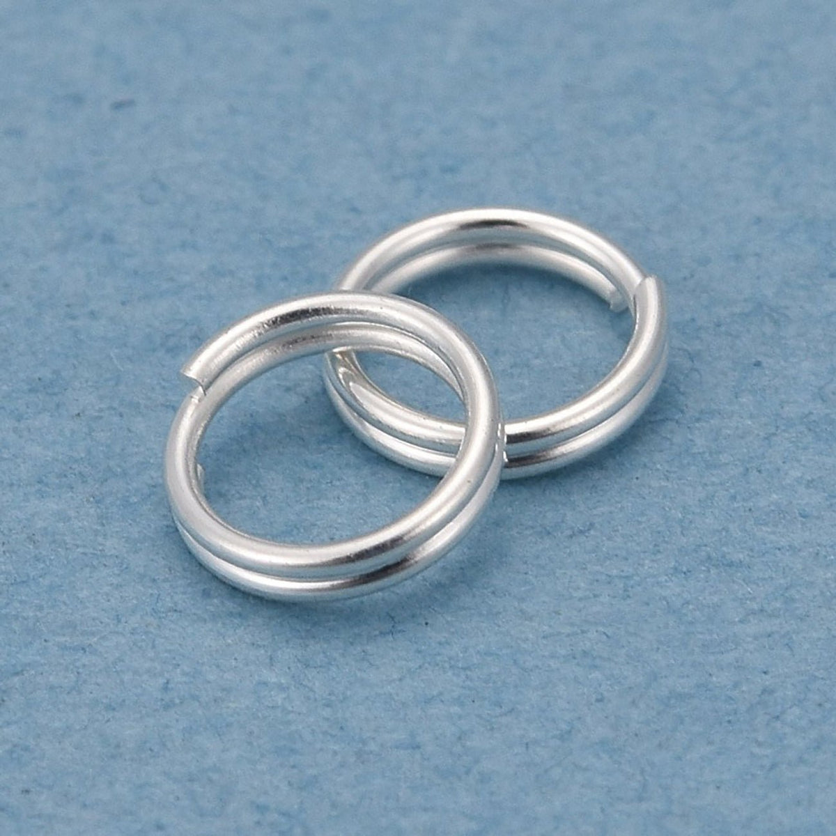 Spaltringe Edelstahl 5 mm - Farbe Silber - PerlineBeads SA