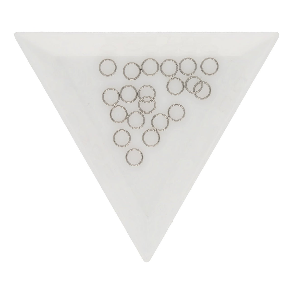 Spaltringe Edelstahl 5 mm - Farbe Stahl - PerlineBeads SA