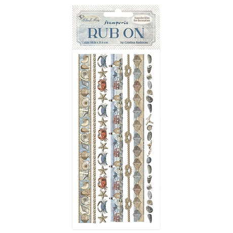 Stamperia Silent Sea – Rub - On Bordüren - PerlineBeads SA
