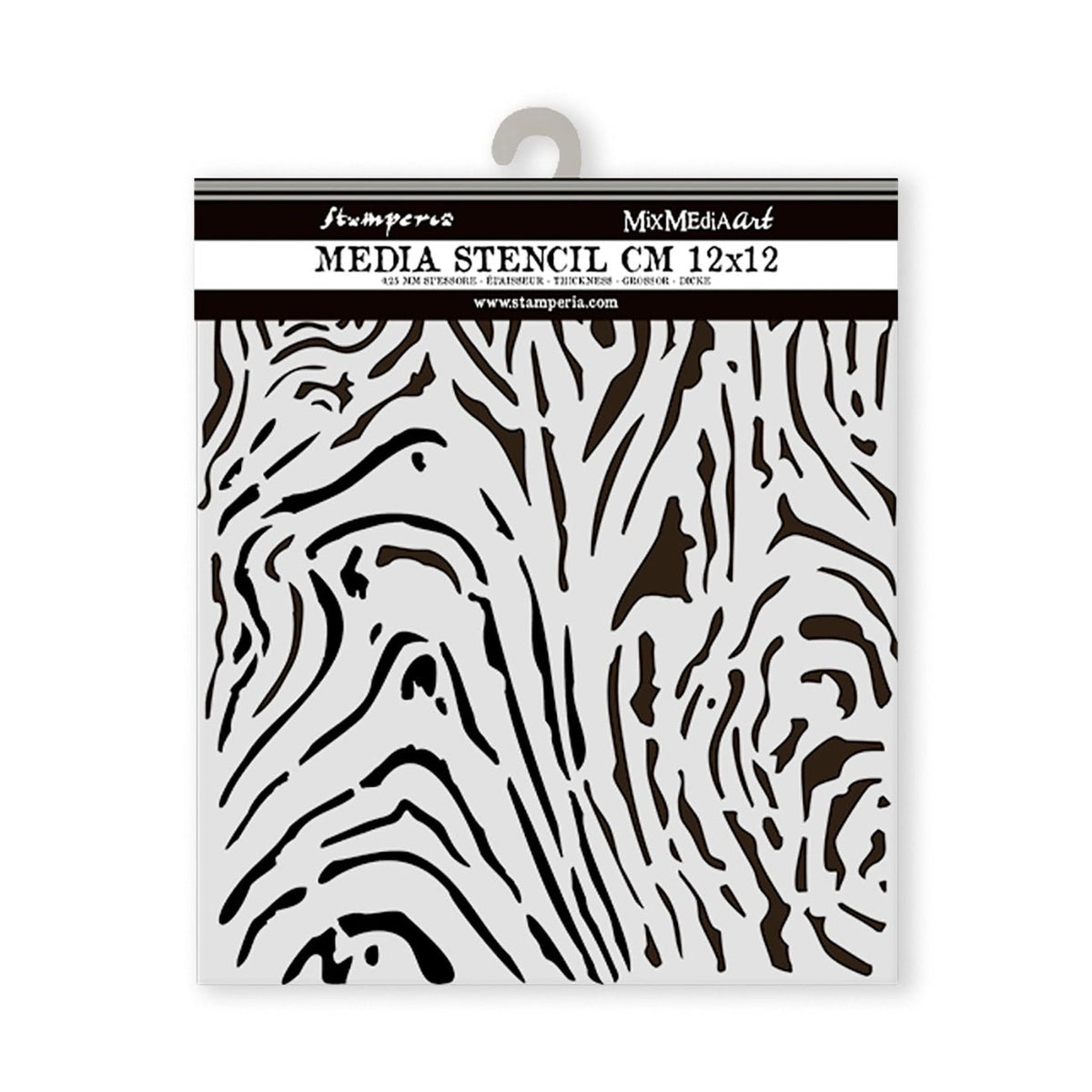 Stencil „Hidden Grove – Wood Texture“ | 12 × 12 cm - PerlineBeads SA