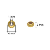 Stopper Perlen - Vergoldet - PerlineBeads SA