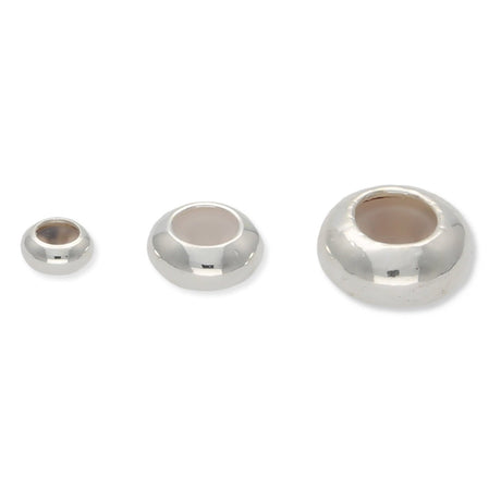 Stopper Perlen - Versilbert - PerlineBeads SA