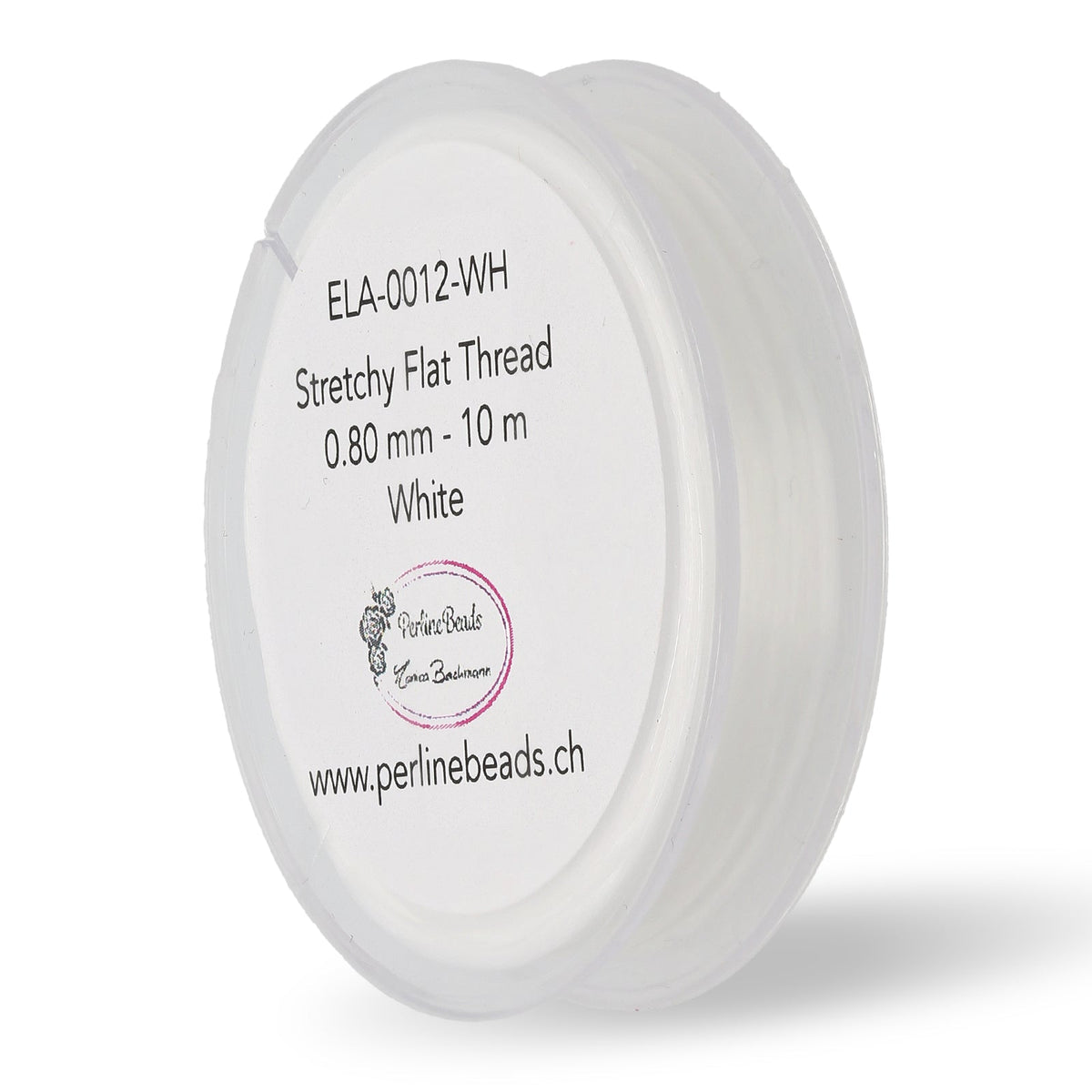 Cordon élastique Stretchy pour bijoux 0,8 mm - blanc