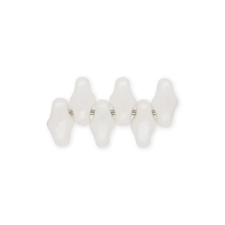 SuperDuo 2,5 x 5 mm - White Luster - PerlineBeads SA